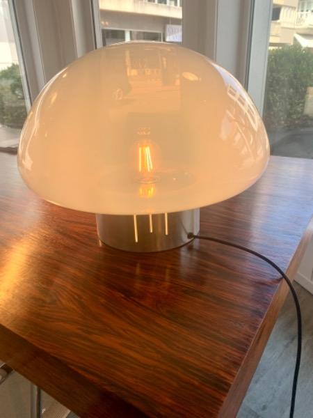 Huge mushroom Desklamp from 70s diam 42 cm 