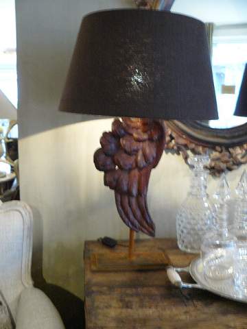 PAIR LAMPS (ANGEL WINGS OAK) 18e