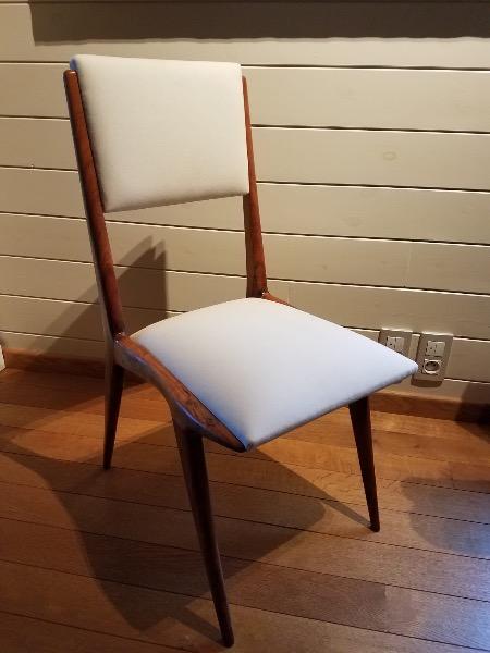 Set of six guiseppe scapinelli chairs in perfect chape ! 